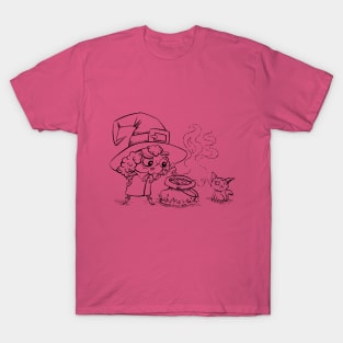 Witch and cat T-Shirt